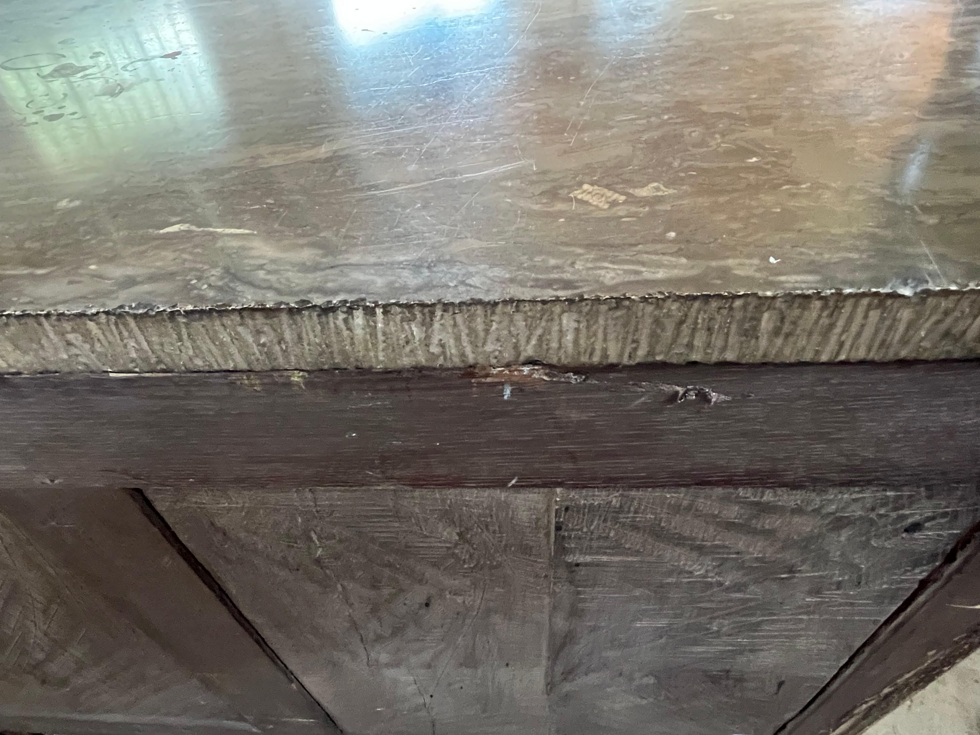 19th Century French Louis XVI Bleached Mahogany Secretaire / Commode With Marble For Sale 14