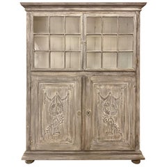 19th Century French Louis XVI Bookcase, Display Cabinet