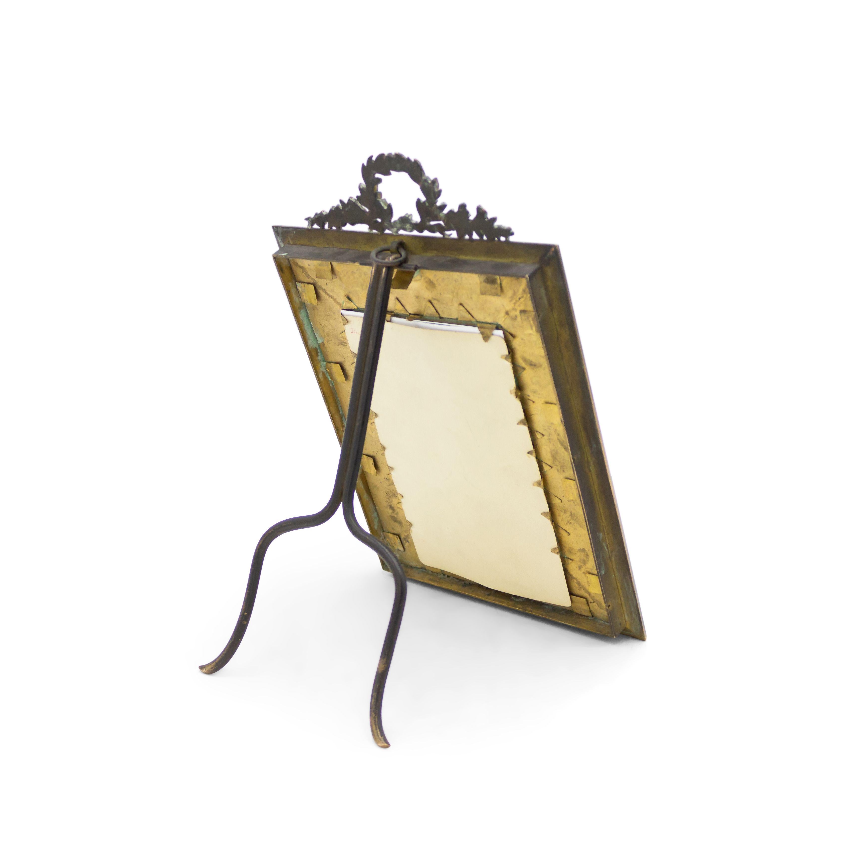 19th Century French Louis XVI Bronze Picture Frame For Sale 2
