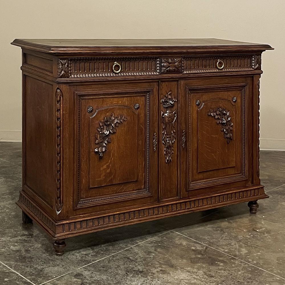 Hand-Crafted 19th Century French Louis XVI Buffet or Sideboard