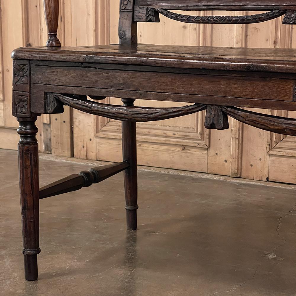 19th Century French Louis XVI Canape, Bench 7