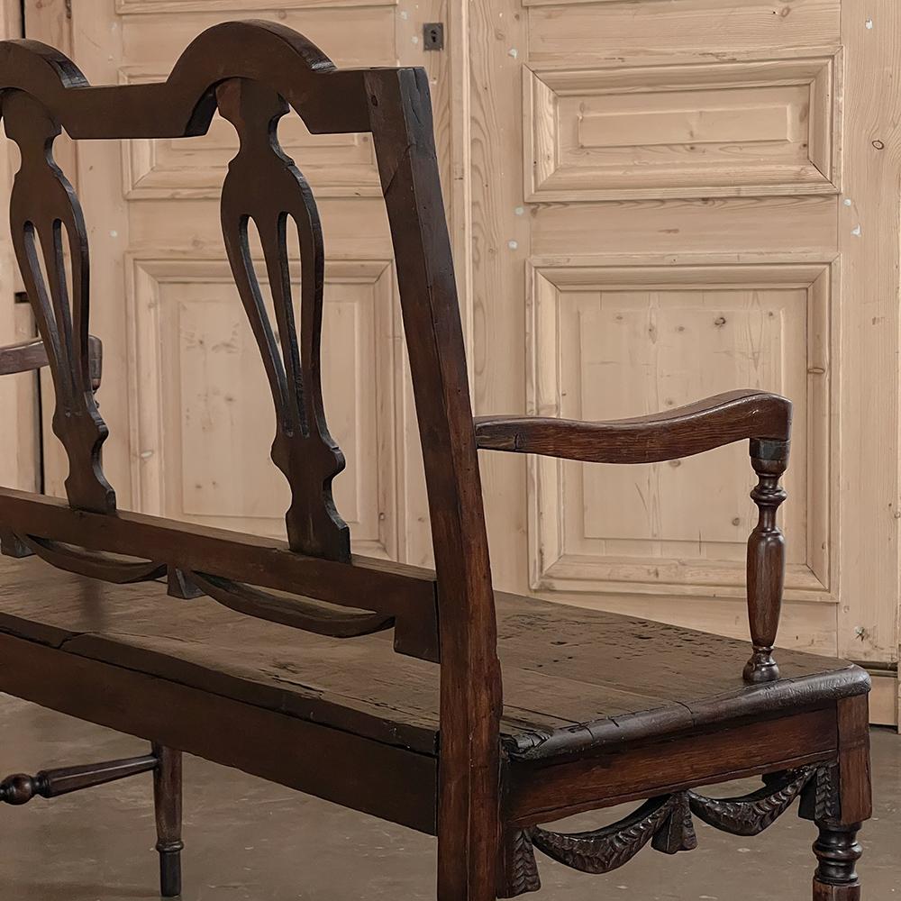 19th Century French Louis XVI Canape, Bench 3