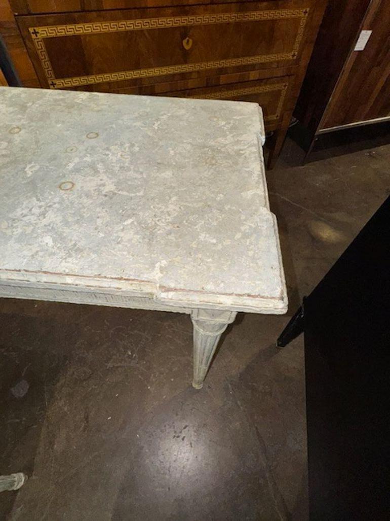19th Century French Louis XVI Carved and Painted Consoles For Sale 2