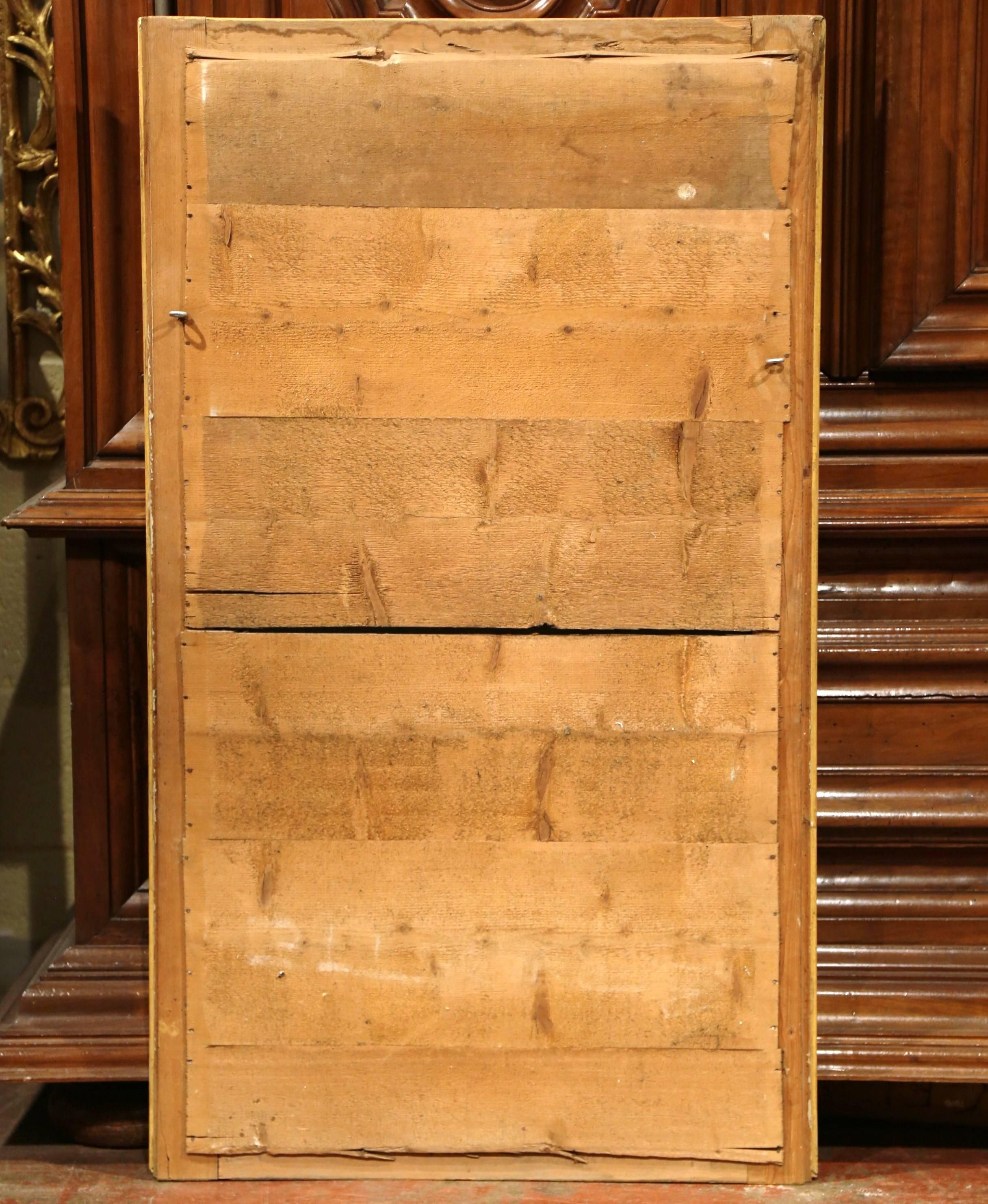 19th Century French Louis XVI Carved Giltwood Rectangular or Horizontal Mirror 3
