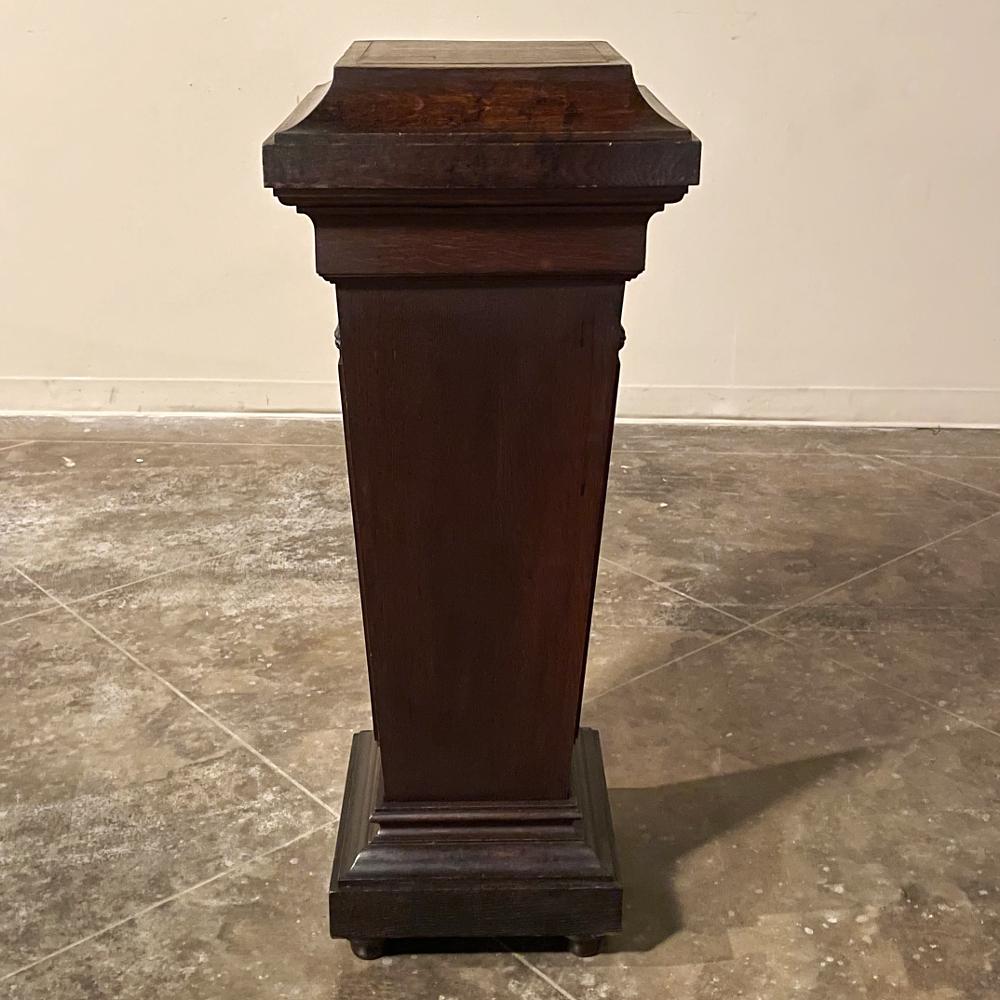 19th Century French Louis XVI Carved Pedestal For Sale 9