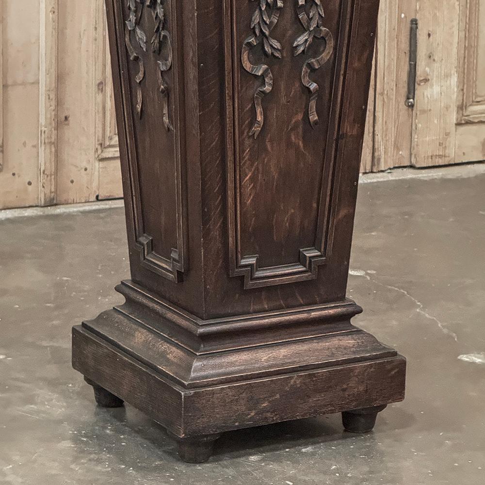 19th Century French Louis XVI Carved Pedestal For Sale 1