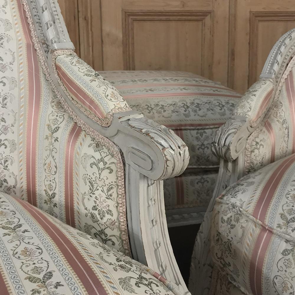 19th Century French Louis XVI Chaise Duchesse Brisee 'Chaise Lounge' 5