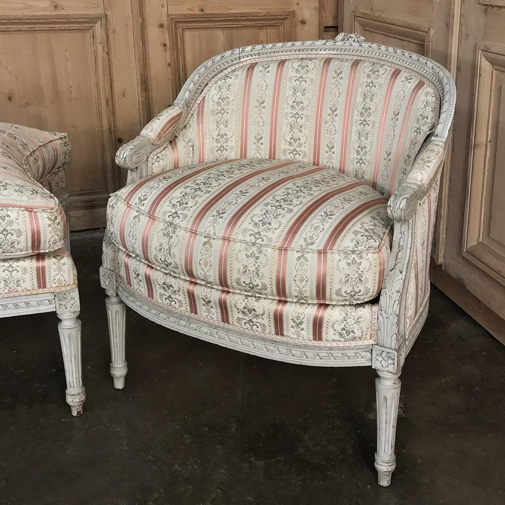 19th Century French Louis XVI Chaise Duchesse Brisee 'Chaise Lounge' 3