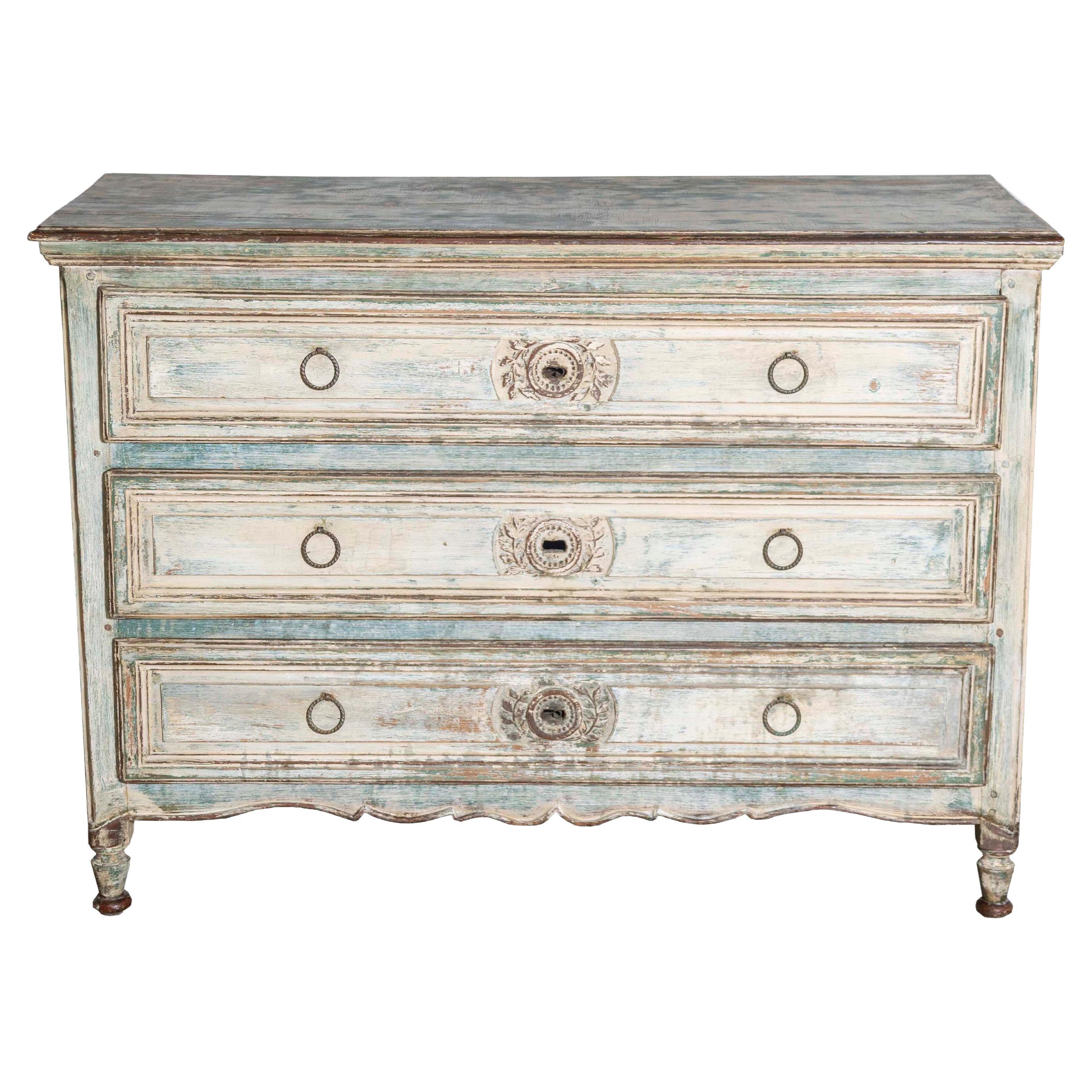 19th Century French Louis XVI Commode Circa 1790 For Sale