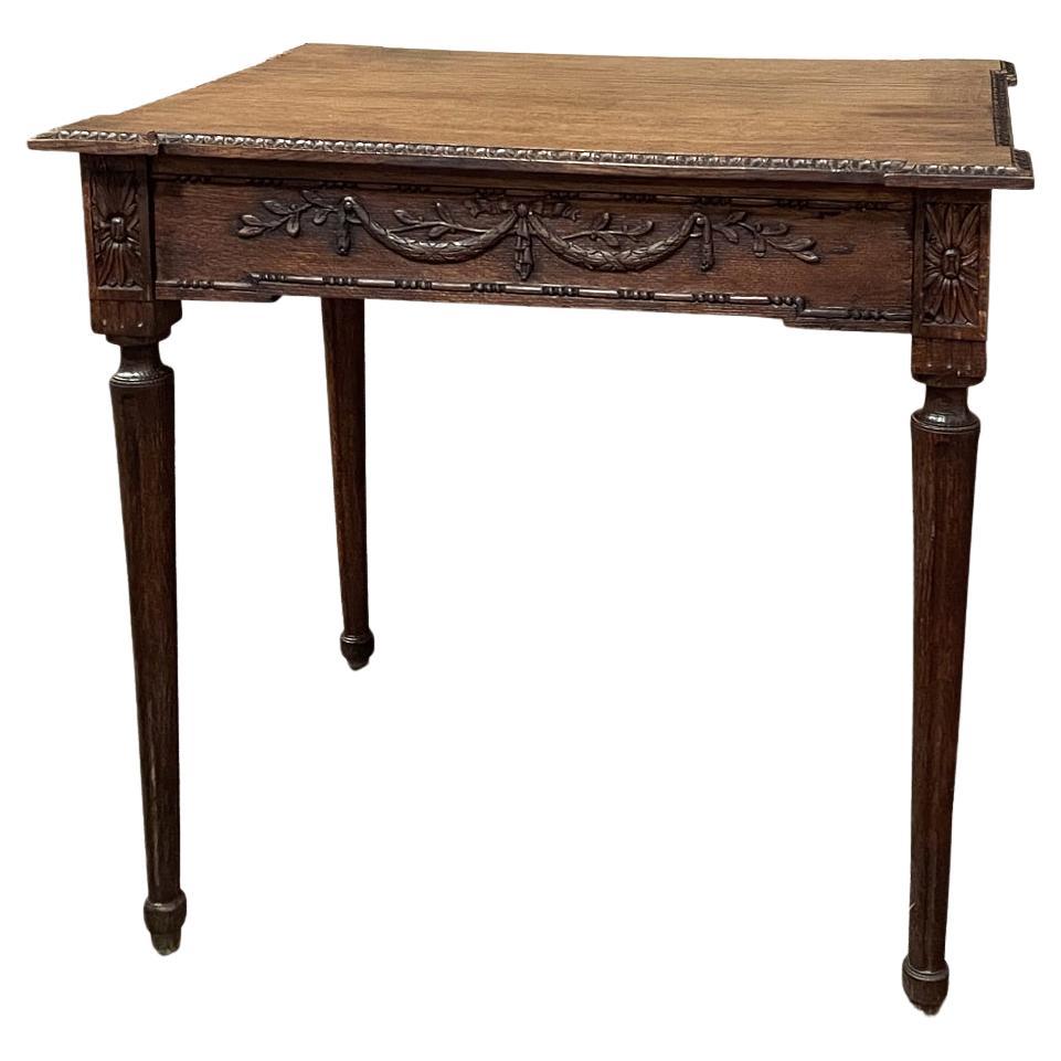 19th Century French Louis XVI End Table For Sale