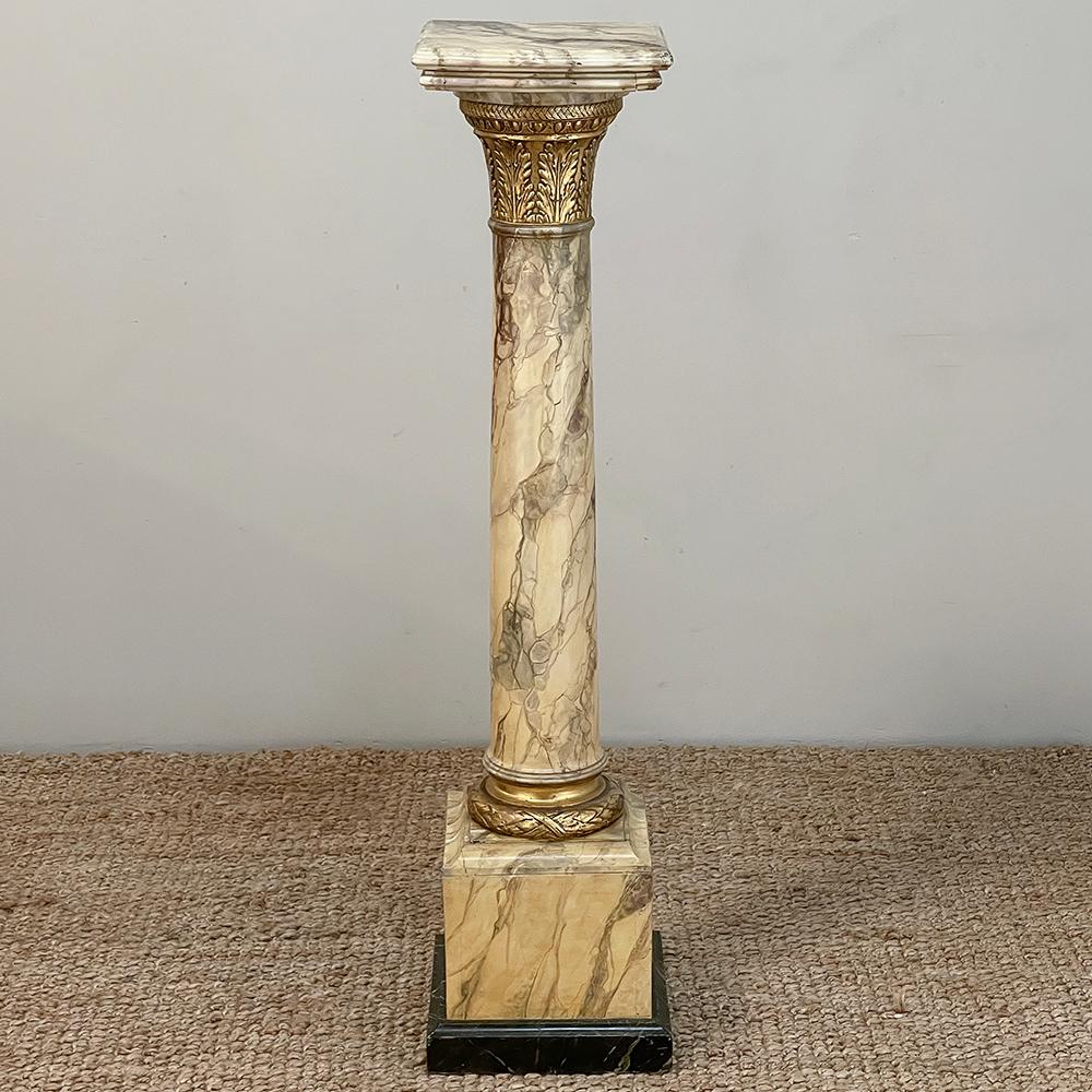 19th Century French Louis XVI Faux Marble Pedestal For Sale 8