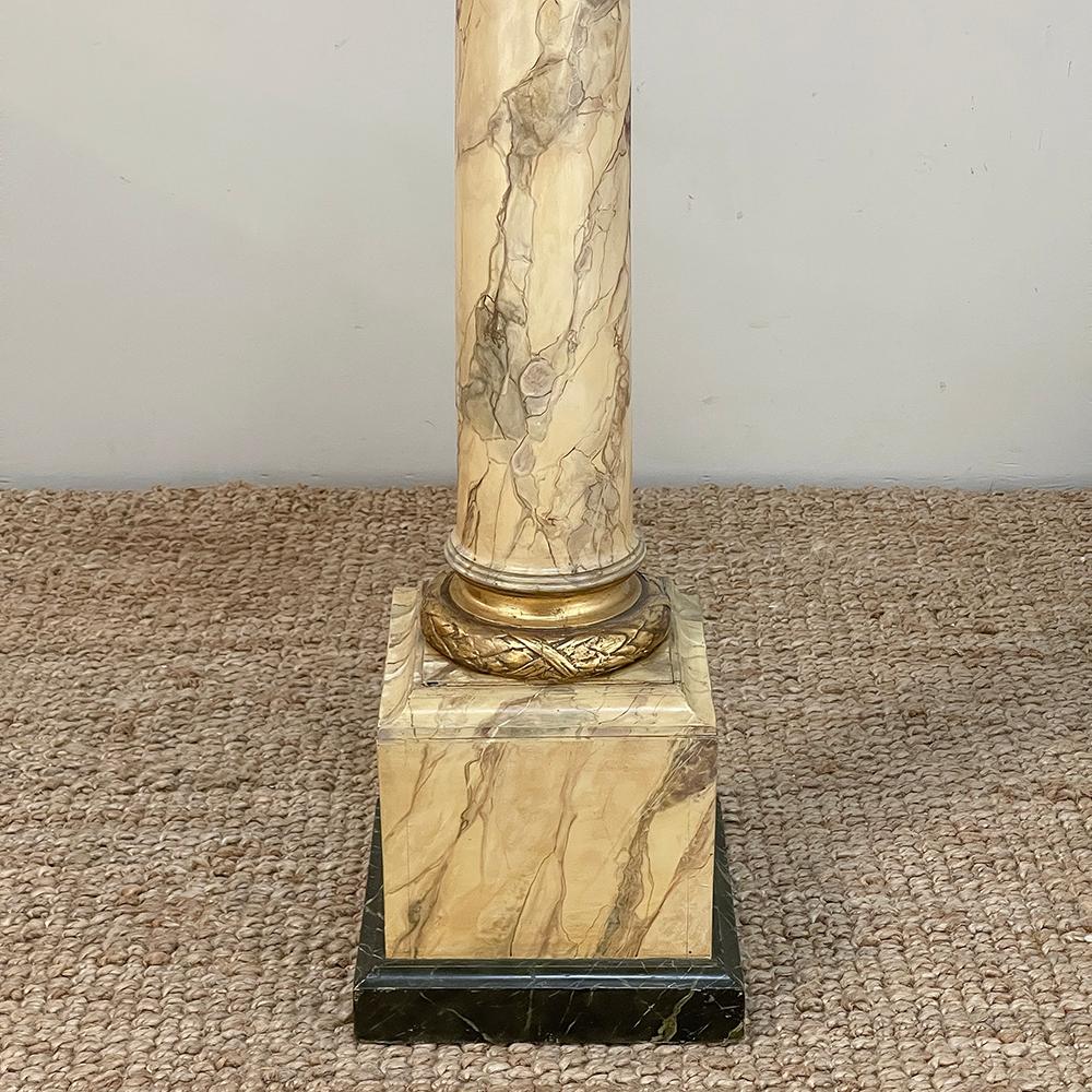 19th Century French Louis XVI Faux Marble Pedestal For Sale 10