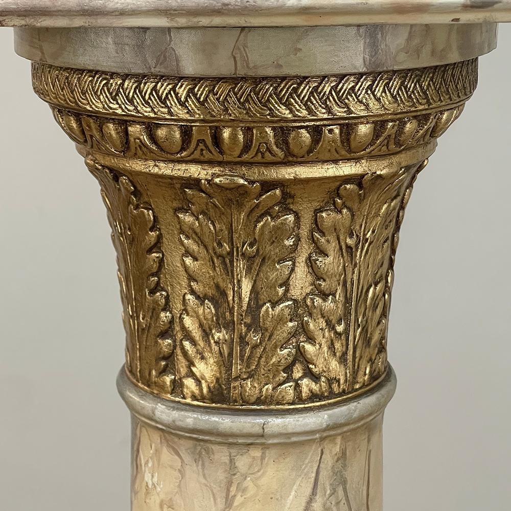 19th Century French Louis XVI Faux Marble Pedestal For Sale 2