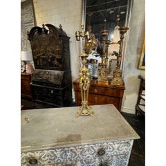 19th Century French Louis XVI Figural Lamp