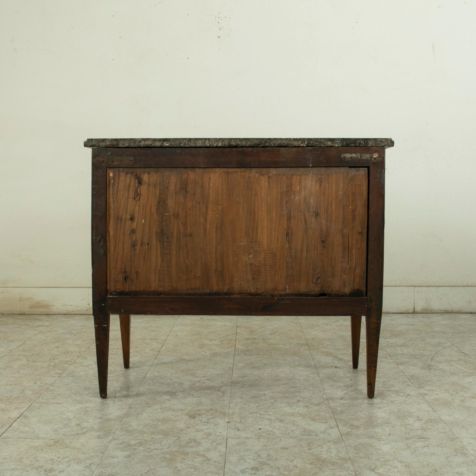 19th Century French Louis XVI Fruitwood Commode, Chest, Night Stand, Marble Top 2