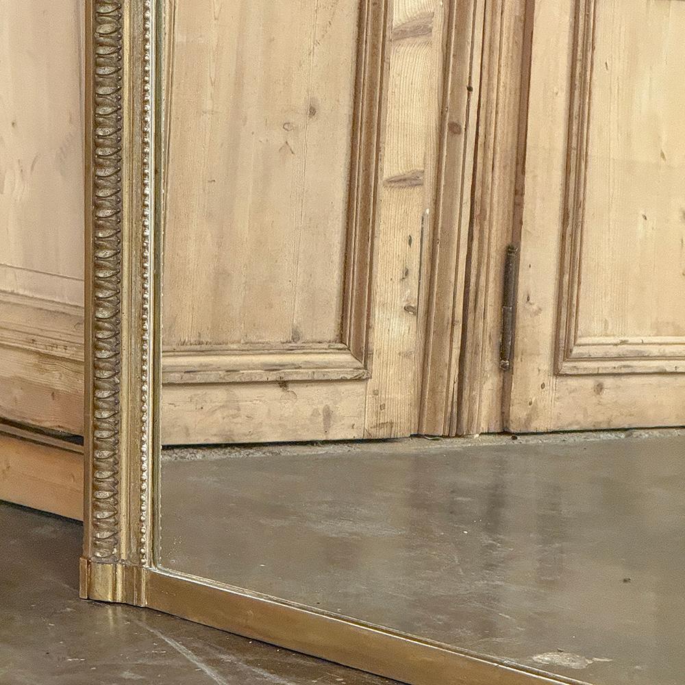19th Century French Louis XVI Gilded Mantel Mirror For Sale 9