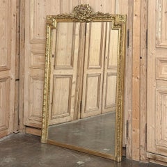 19th Century French Louis XVI Gilded Mantel Mirror