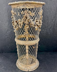 19th Century French Louis XVI Gilt Gold Wood Umbrella Stand