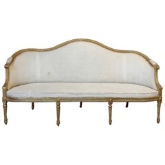 19th Century French Louis XVI Giltwood Sofa