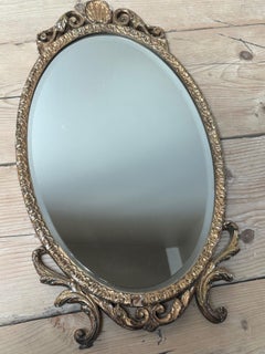 19th Century French Louis XVI Giltwood Wall Mirror, Vintage Design