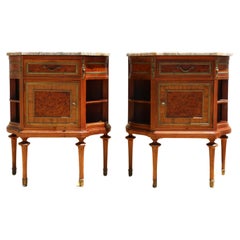 19th Century French Louis XVI Guillaume Grohé Style Bedside Cabinet