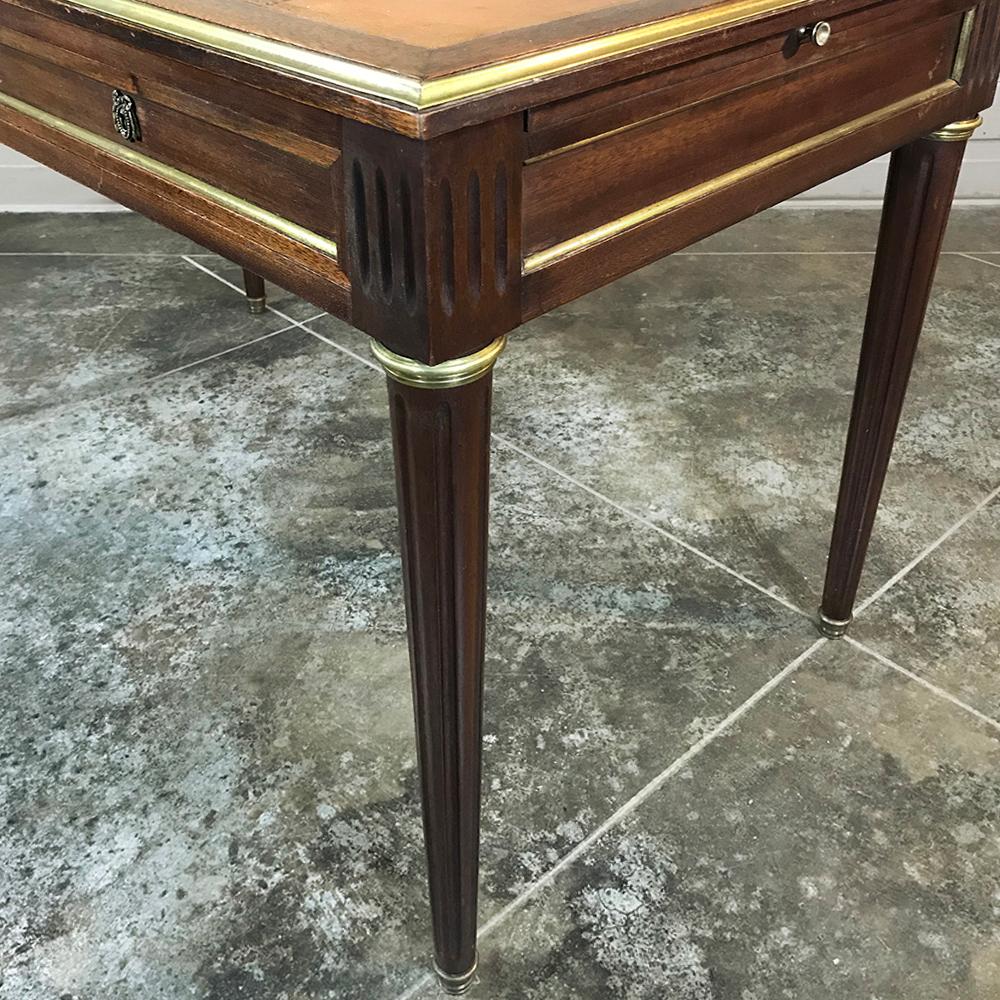 19th Century French Louis XVI Leather Top Desk 7