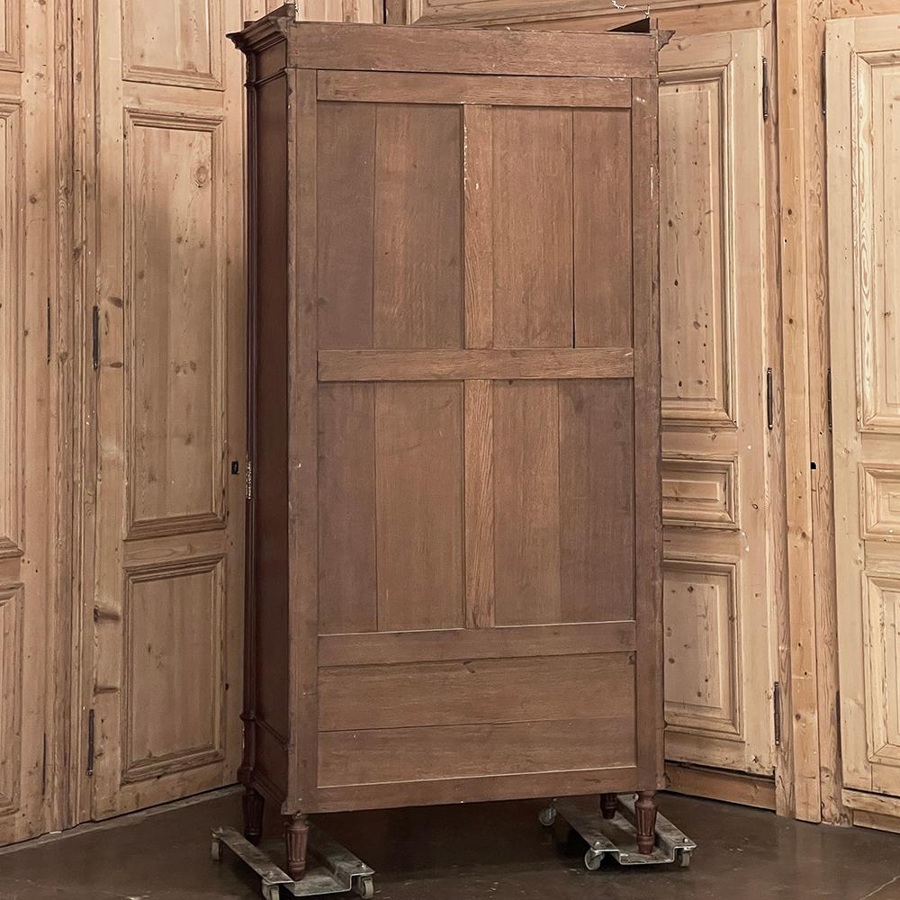 19th Century French Louis XVI Mahogany Armoire with Bronze Mounts from Paris For Sale 14