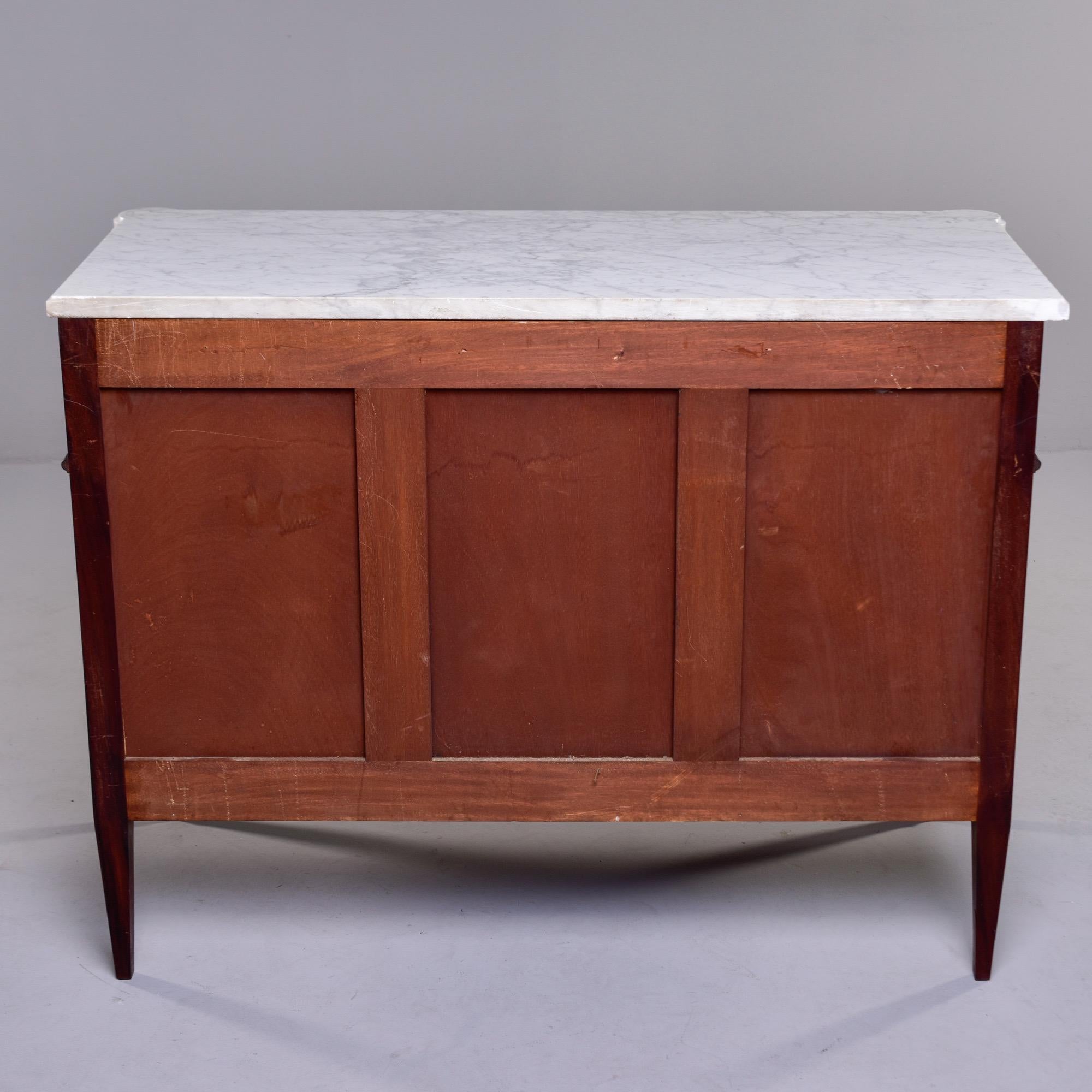 19th Century French Louis XVI Mahogany Four Drawer Commode with Marble Top 6