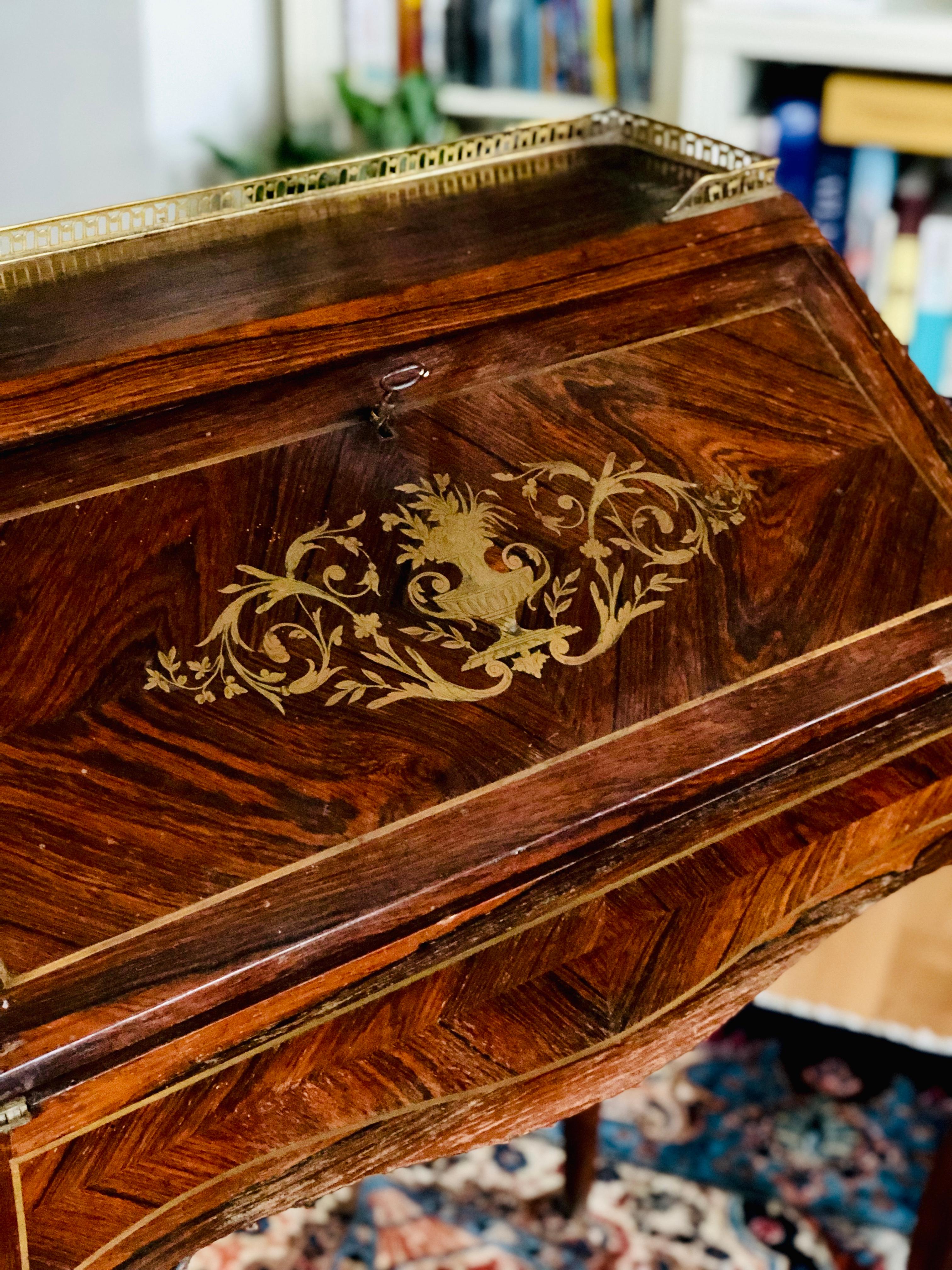 inlaid desk