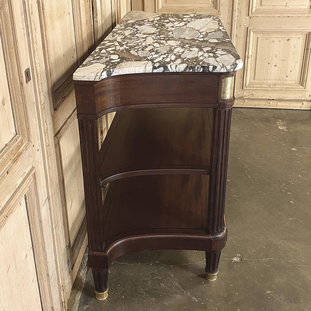 19th Century French Louis XVI Marble-Top Buffet or Server 1