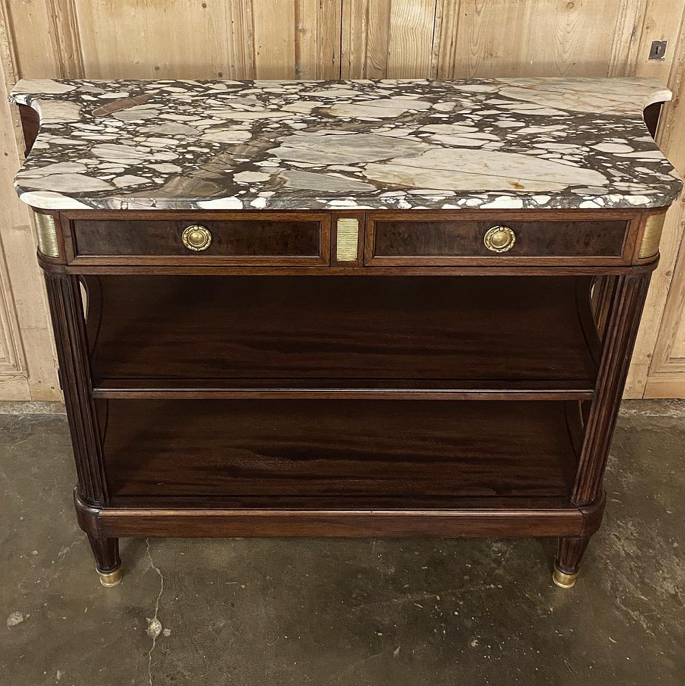 19th Century French Louis XVI Marble-Top Buffet or Server 3