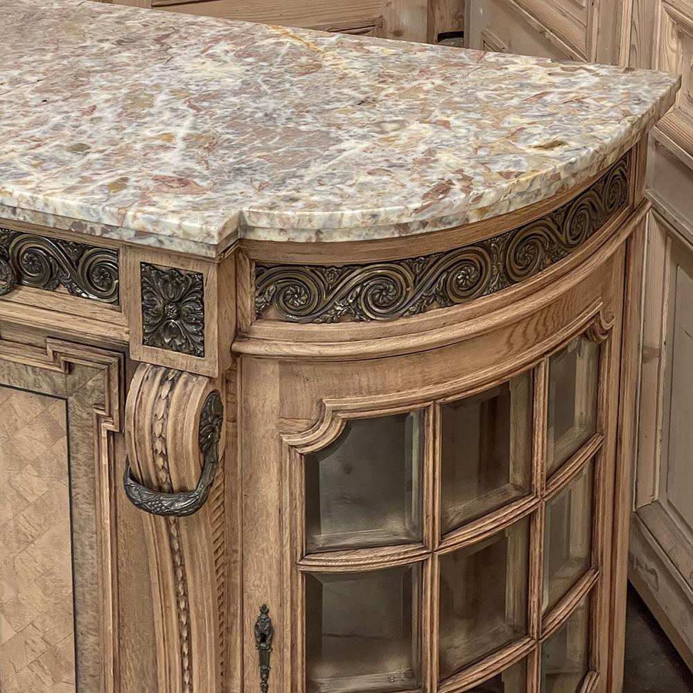 19th Century French Louis XVI Marble Top Buffet with Ormolu For Sale 6