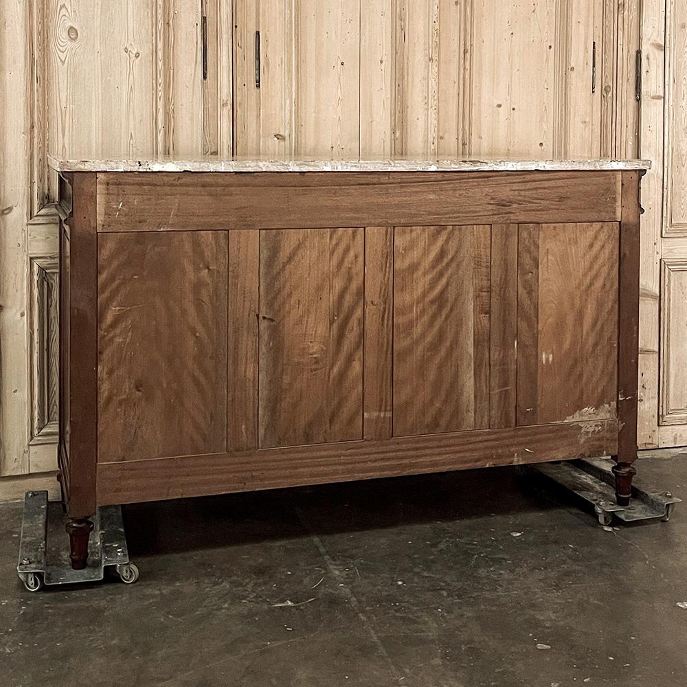 Buffet da esposizione francese Luigi XVI del XIX secolo con piano in marmo in vendita 13