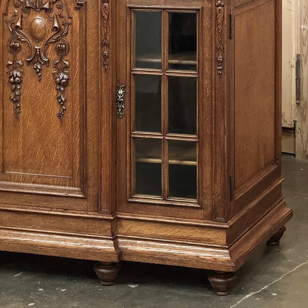 Buffet da esposizione francese Luigi XVI del XIX secolo con piano in marmo in vendita 2