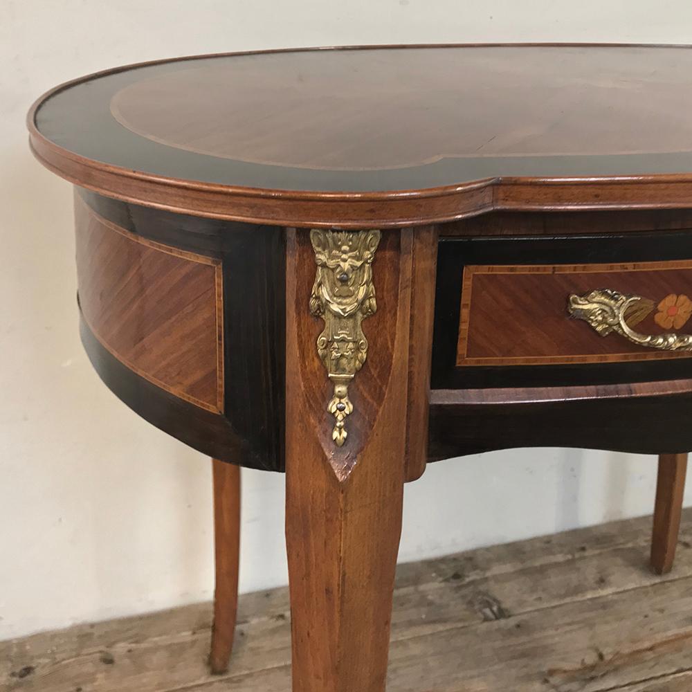 19th Century French Louis XVI Marquetry Writing Table 3
