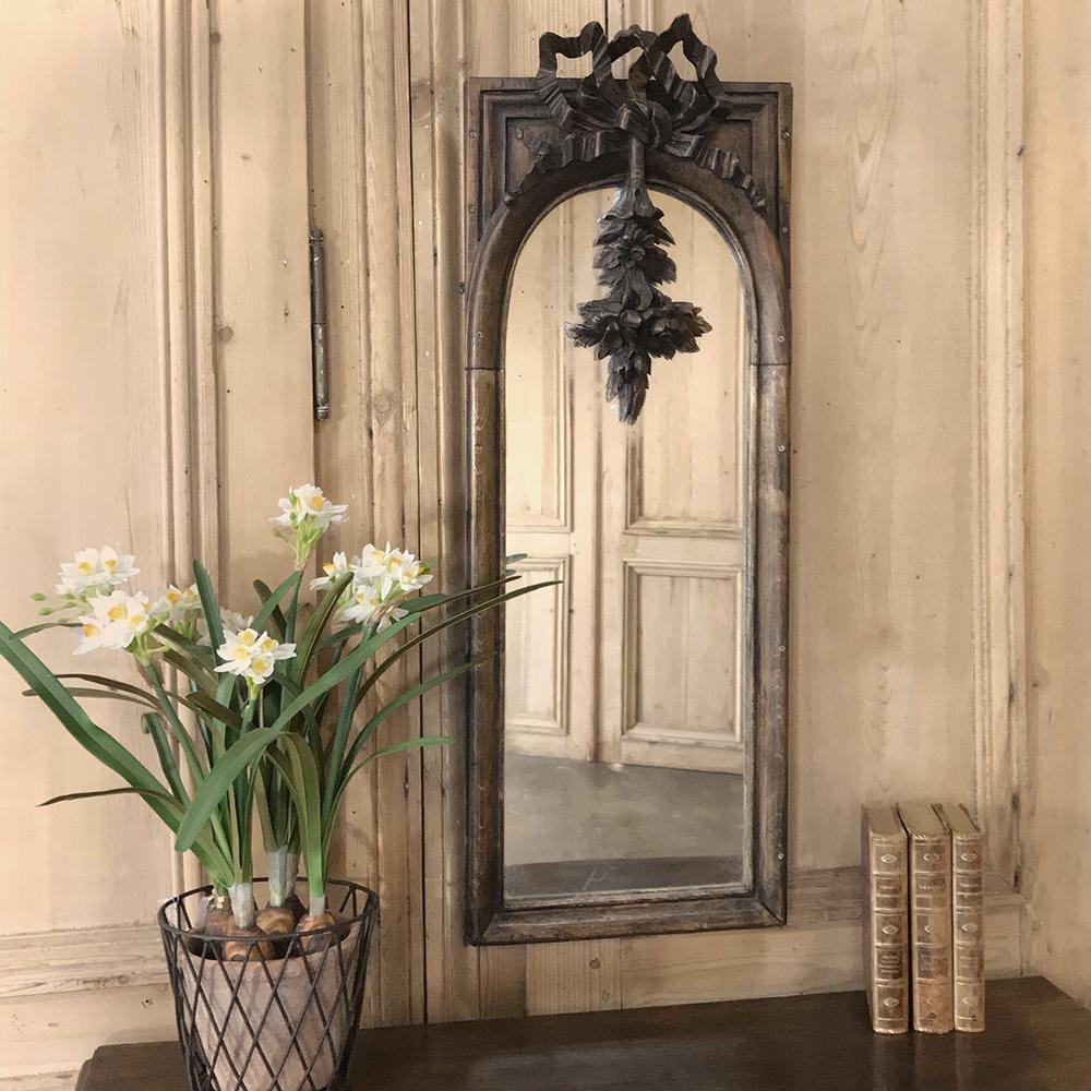 19th Century French Louis XVI Mirror In Good Condition In Dallas, TX