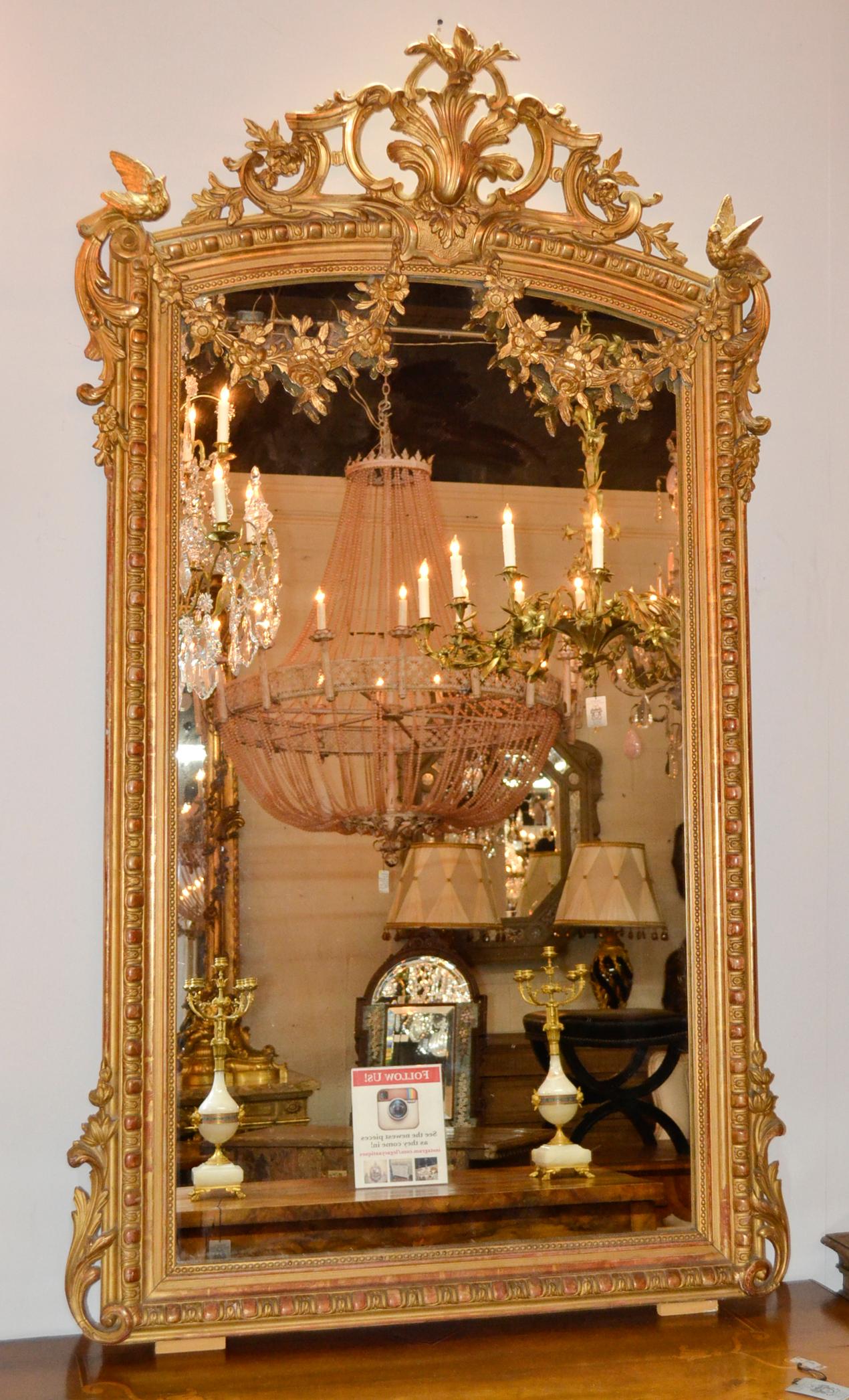 Giltwood 19th Century French Louis XVI Mirror