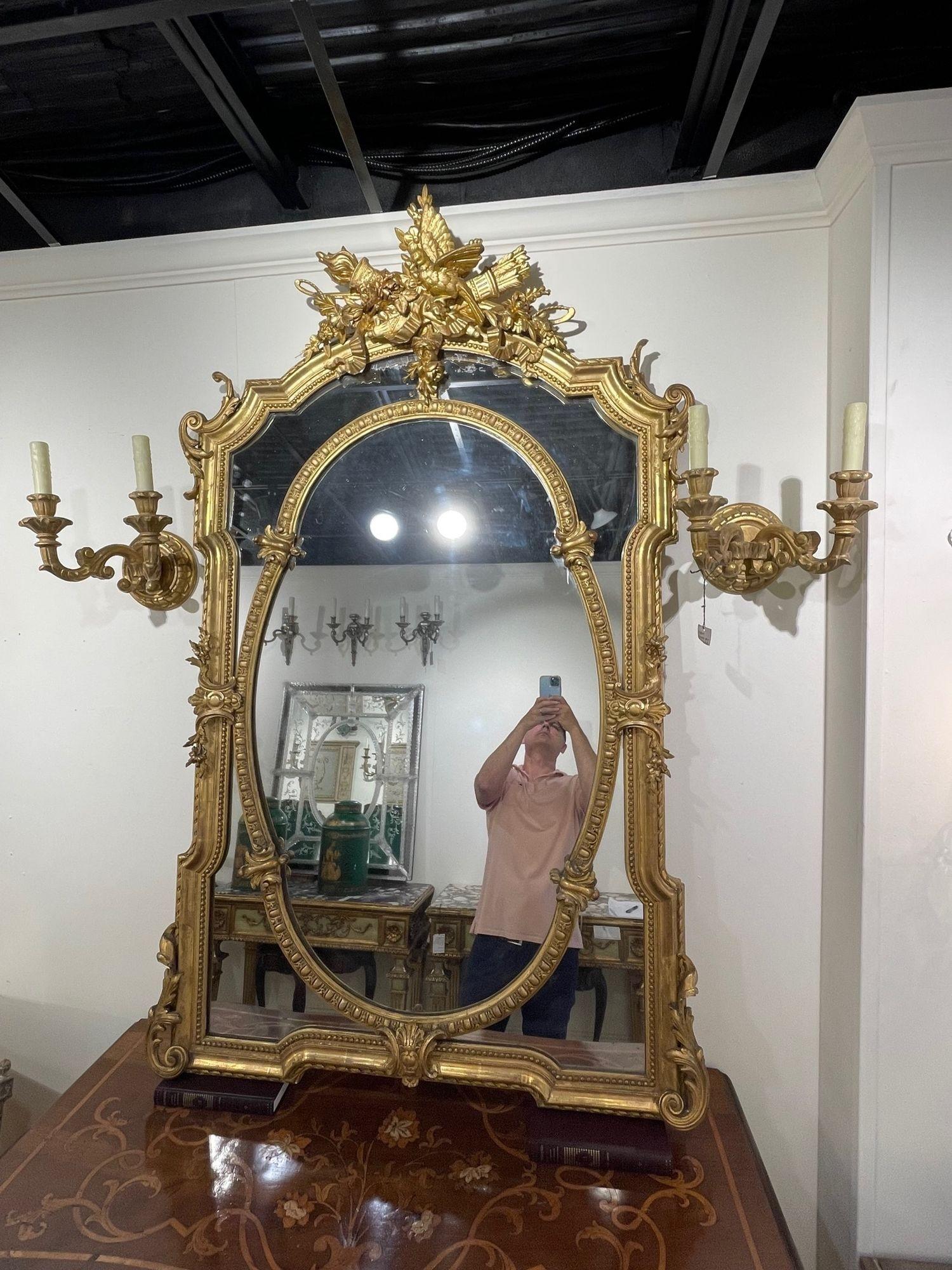 19th Century French Louis XVI Mirror 6