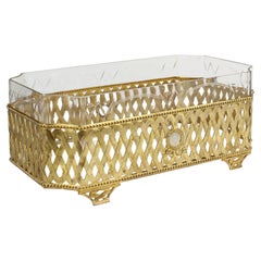 19th Century French Louis XVI Napoleon III Gilt Metal Planter or Jardiniere 19th Century French Louis XVI Napoleon III Gilt Metal Planter or Jardiniere
