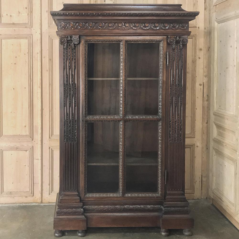 19th Century French Louis XVI Neoclassical Bookcase In Good Condition In Dallas, TX