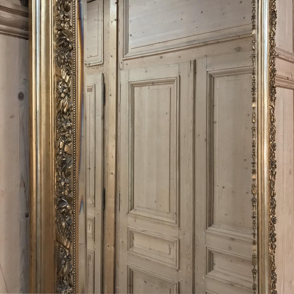 19th Century French Louis XVI Neoclassical Gilded Mirror 1