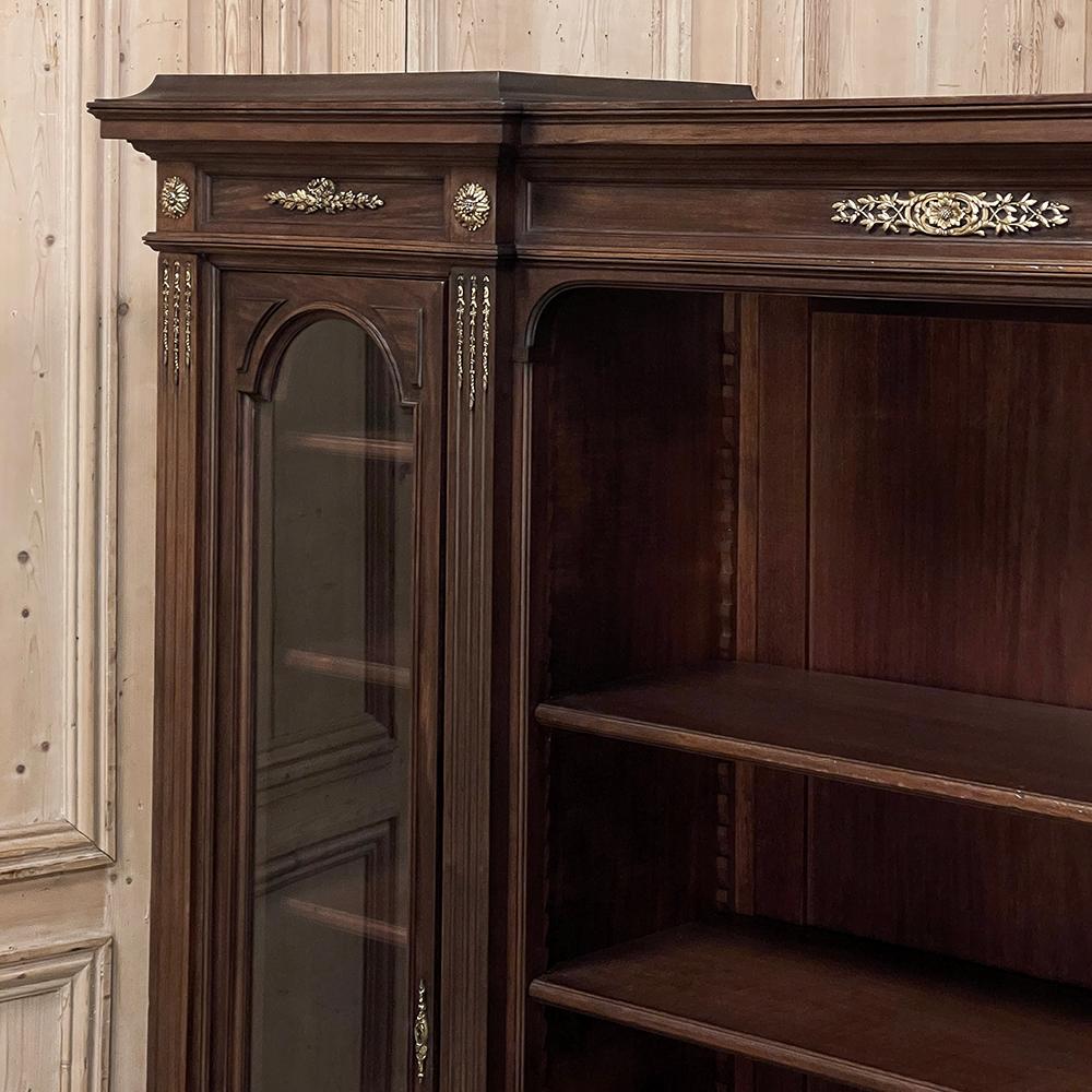 19th Century French Louis XVI Neoclassical Mahogany Bookcase ~ Bibliotheque For Sale 10