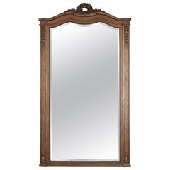 french style floor mirror 19th Century French Louis XVI Neoclassical Style Floor Mirror