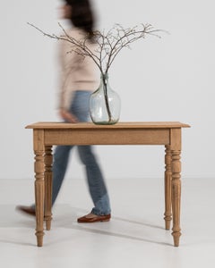 19th Century Louis XVI Oak Side Table with Rectangular Top