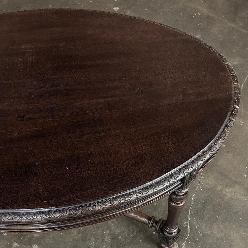 19th Century French Louis XVI Oval Center Table ~ Library Table For Sale 2
