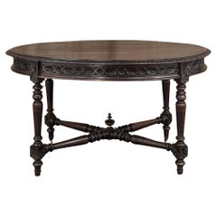 19. Jahrhundert Französisch Louis XVI Oval Center Table ~ Bibliothek Tisch