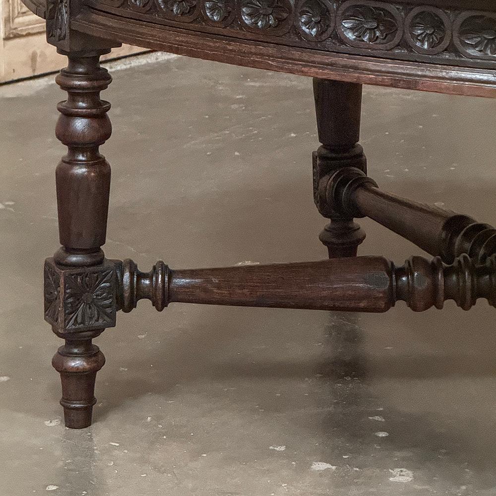 Table basse ovale Louis XVI du XIXe siècle en vente 6