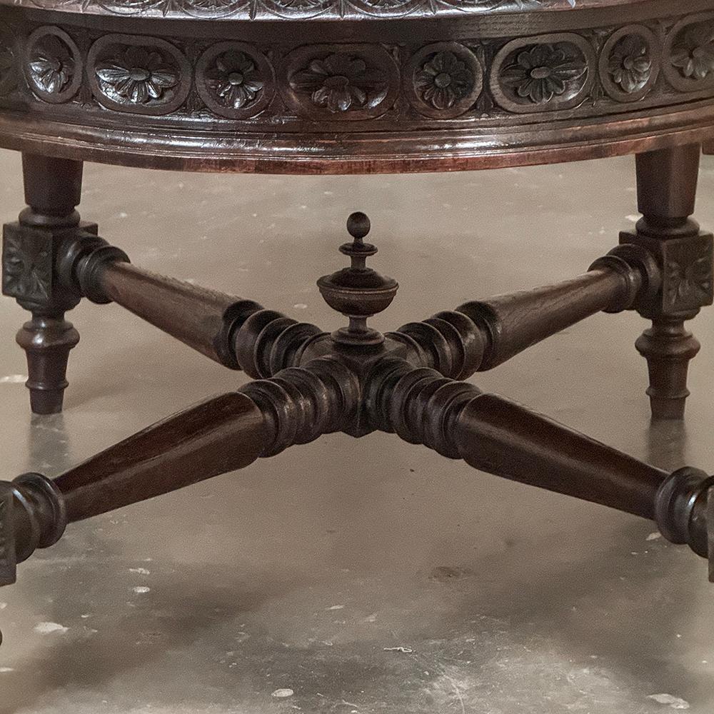 Table basse ovale Louis XVI du XIXe siècle en vente 8