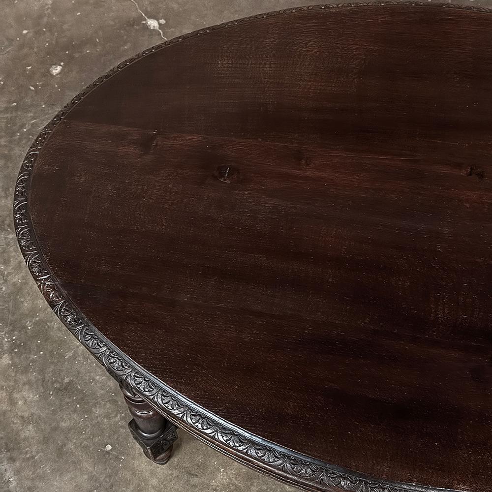 Table basse ovale Louis XVI du XIXe siècle en vente 13