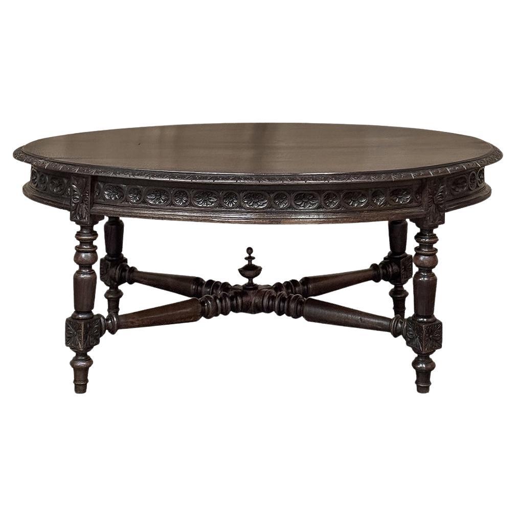 19th Century French Louis XVI Oval Coffee Table